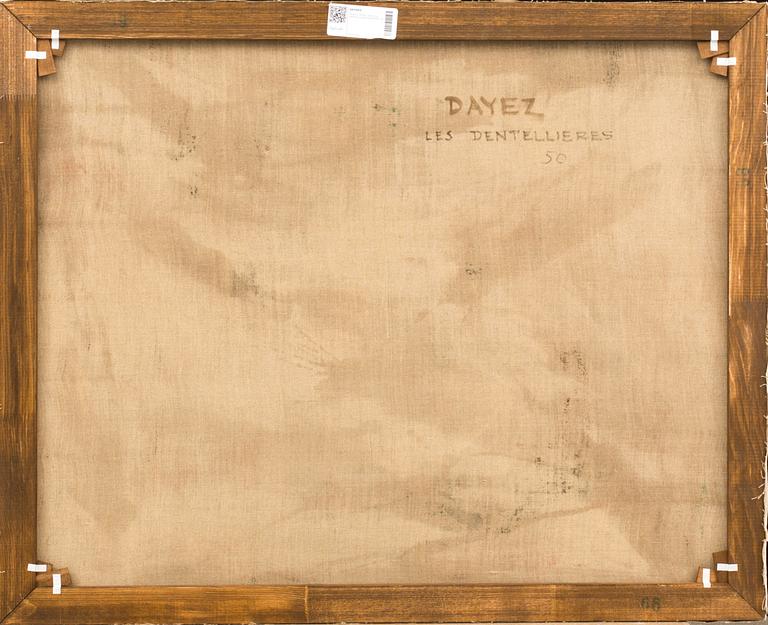 GEORGE DAYEZ, olja på duk, signerad, a tergo datead 1950.
