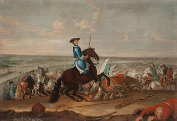 David von Krafft Circle of, King Charles XII at the battle of Narva.