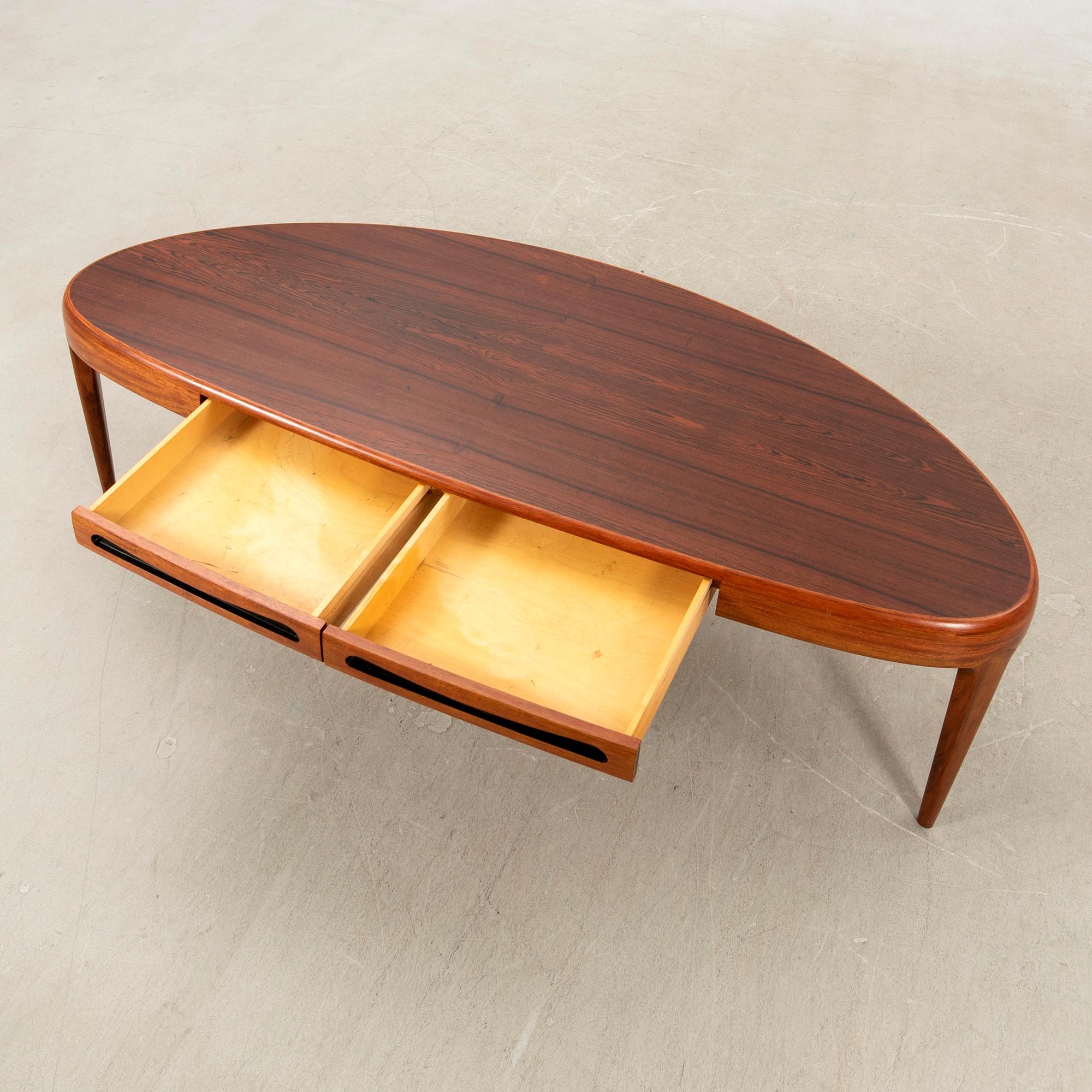 Johannes Andersen, coffee table, "Capri" for Trensum, 1960s.
