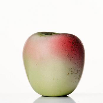Hans Hedberg, a faience sculpture of an apple, Biot, France.