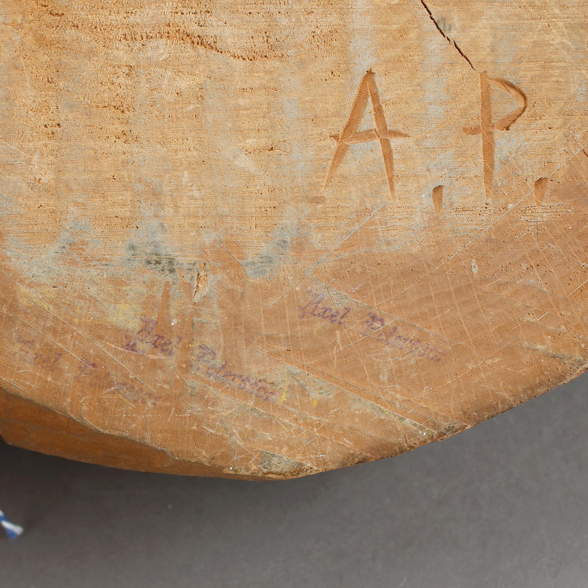 AXEL PETERSSON DÖDERHULTARN, skulptur, trä, signerad A.P samt stämplad.