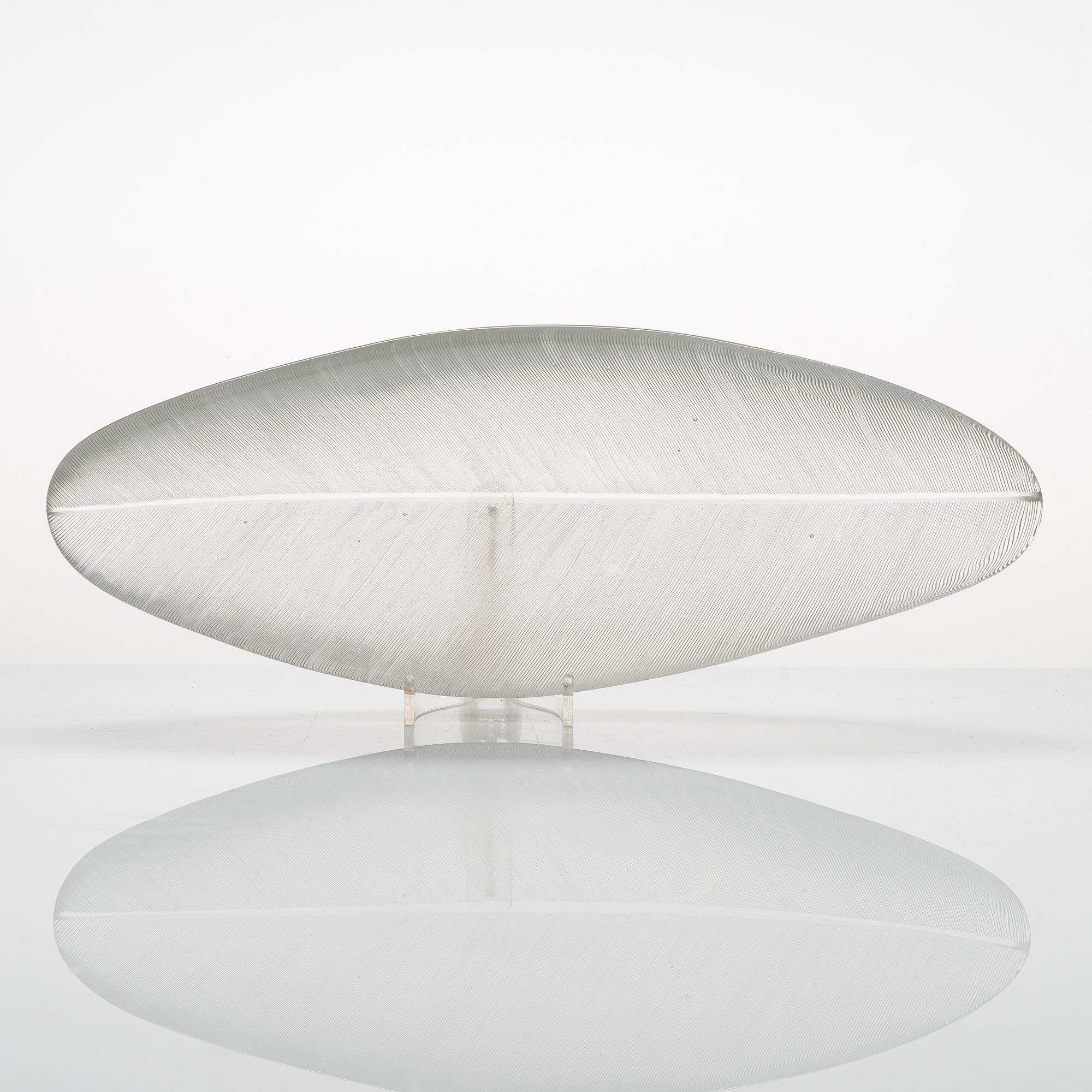 Tapio Wirkkala, A '3869' art object, 'Sulka' (Feather), signed Tapio Wirkkala.