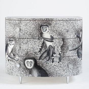 Piero Fornasetti, a "Scimmie & Co" chest of drawers, Fornasetti, Italy, Milano 2018.