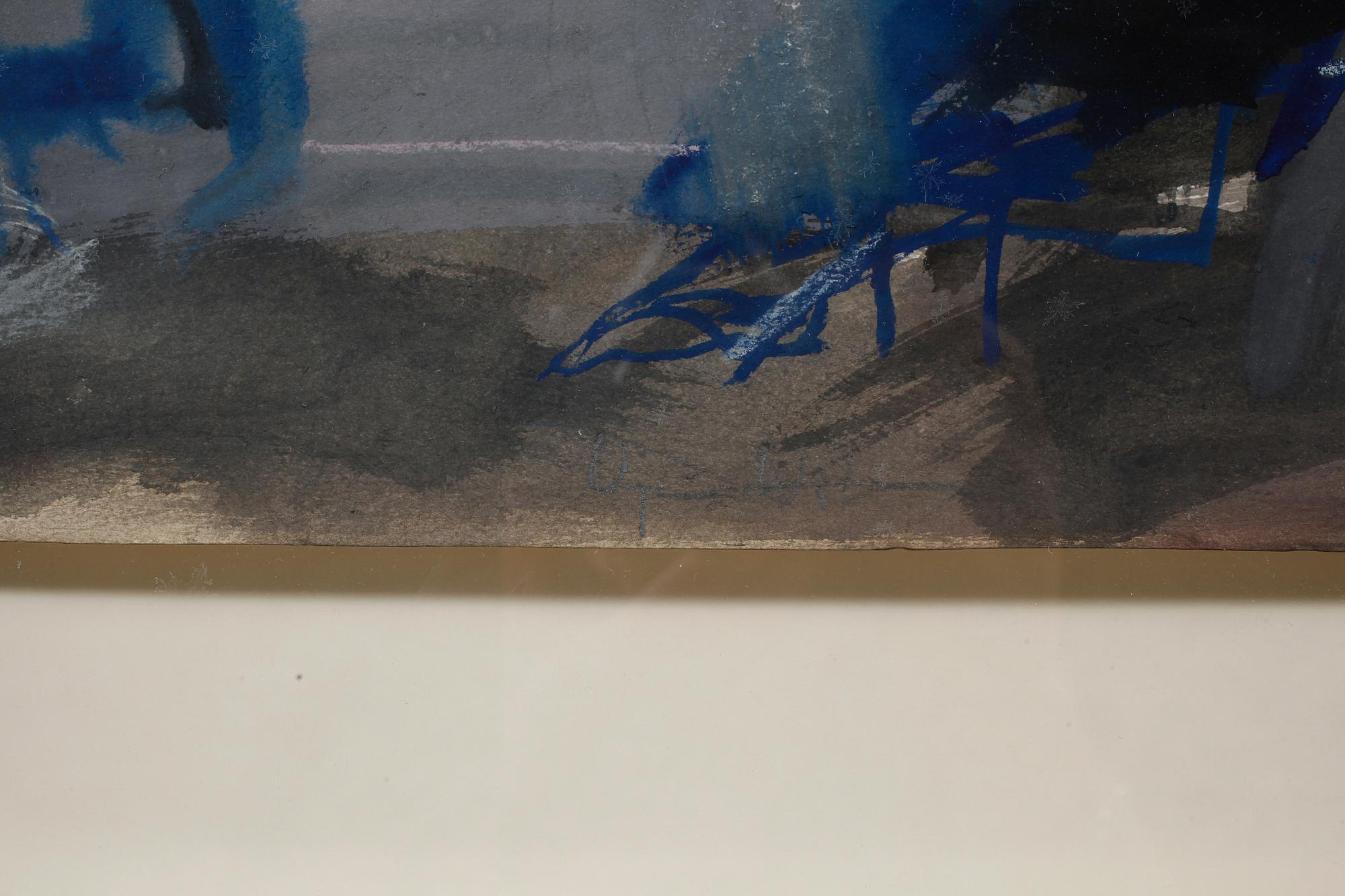 ÖRJAN WIKSTRÖM, gouache, signerad.