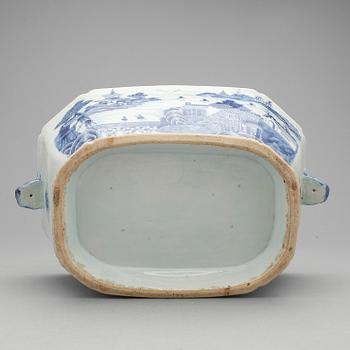 TERRIN med LOCK, kompaniporslin. Qing dynastin, Qianlong (1736-95).