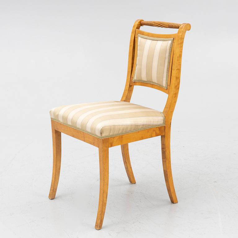 Four Empire style chairs, early 20th Century.