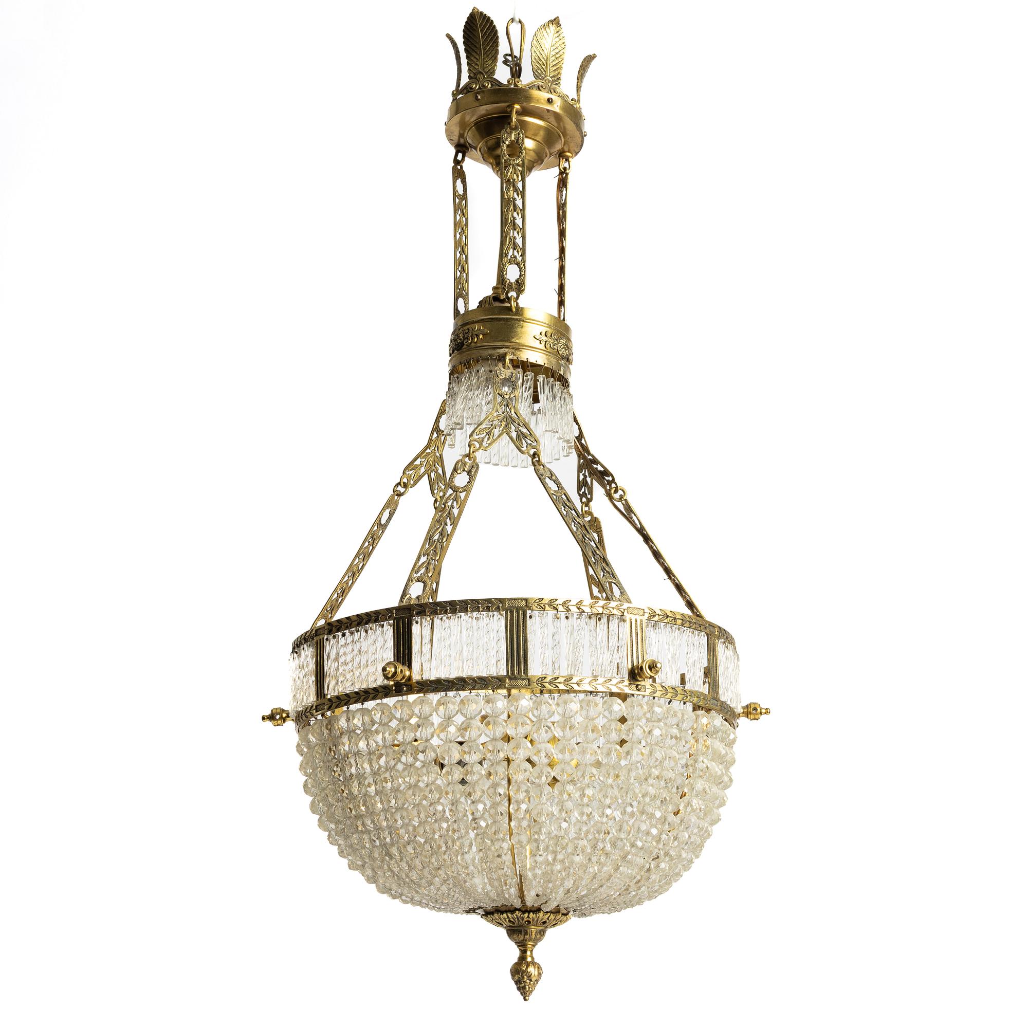 Chandelier, first half of the 20th century.