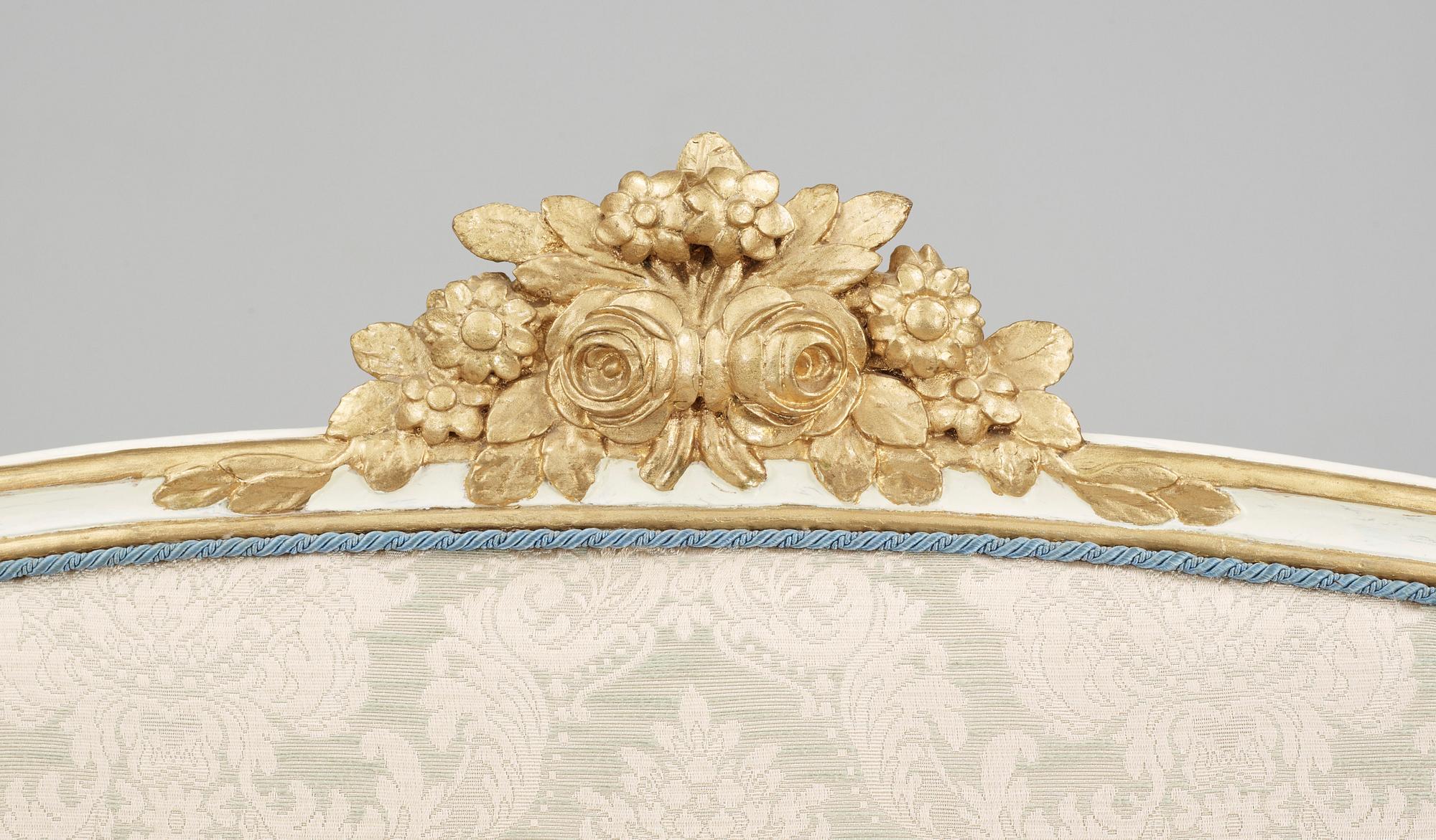 SOFFA, av Jacob Malmsten (mästare i Stockholm 1780-1788). Gustaviansk.