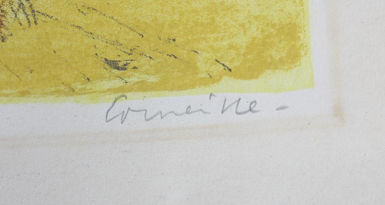 CORNEILLE, BEVERLOO, litografi, sign, e.a, etikettsmärkt a tergo 1958.