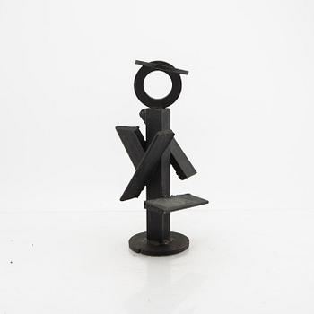 Sven Carlsson,  metal sculpture singed and dated 70.