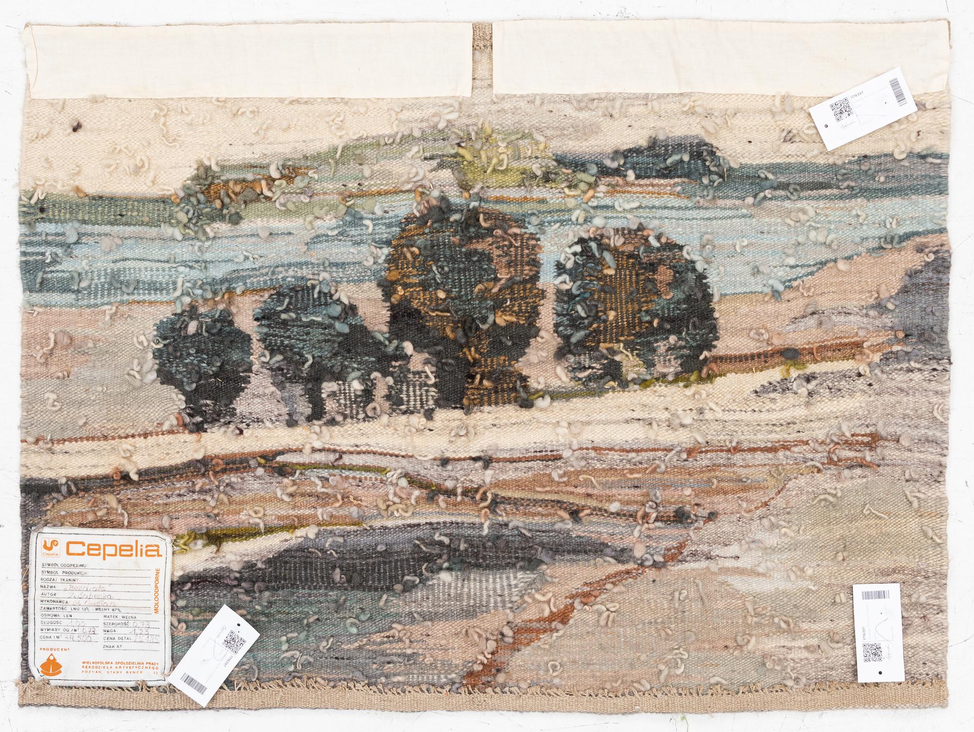 A tapestry, "Bezdroźa" (Wilderness) c. 74 x 100 cm,