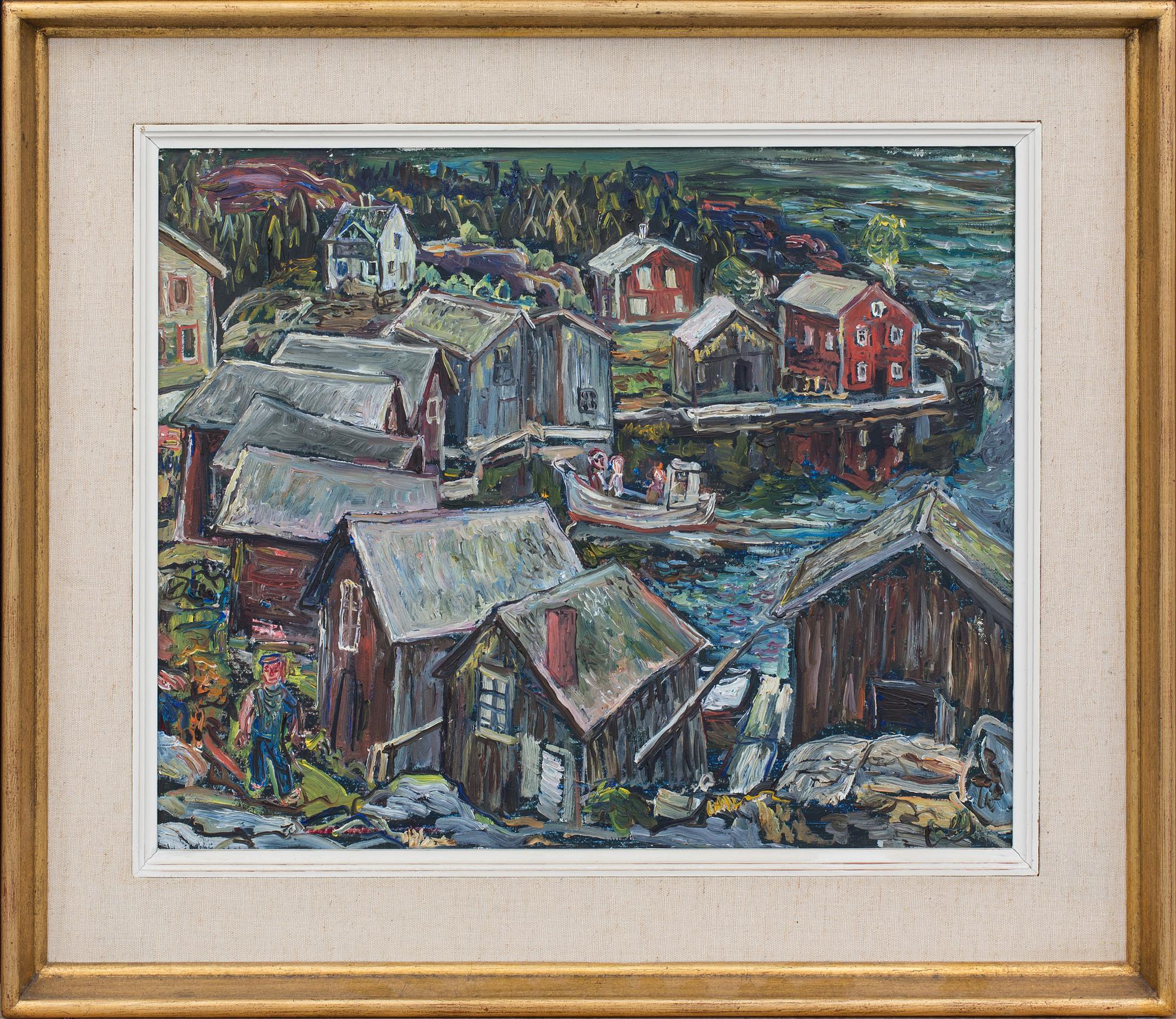 OLLE NORDBERG, oil on panel, signed,