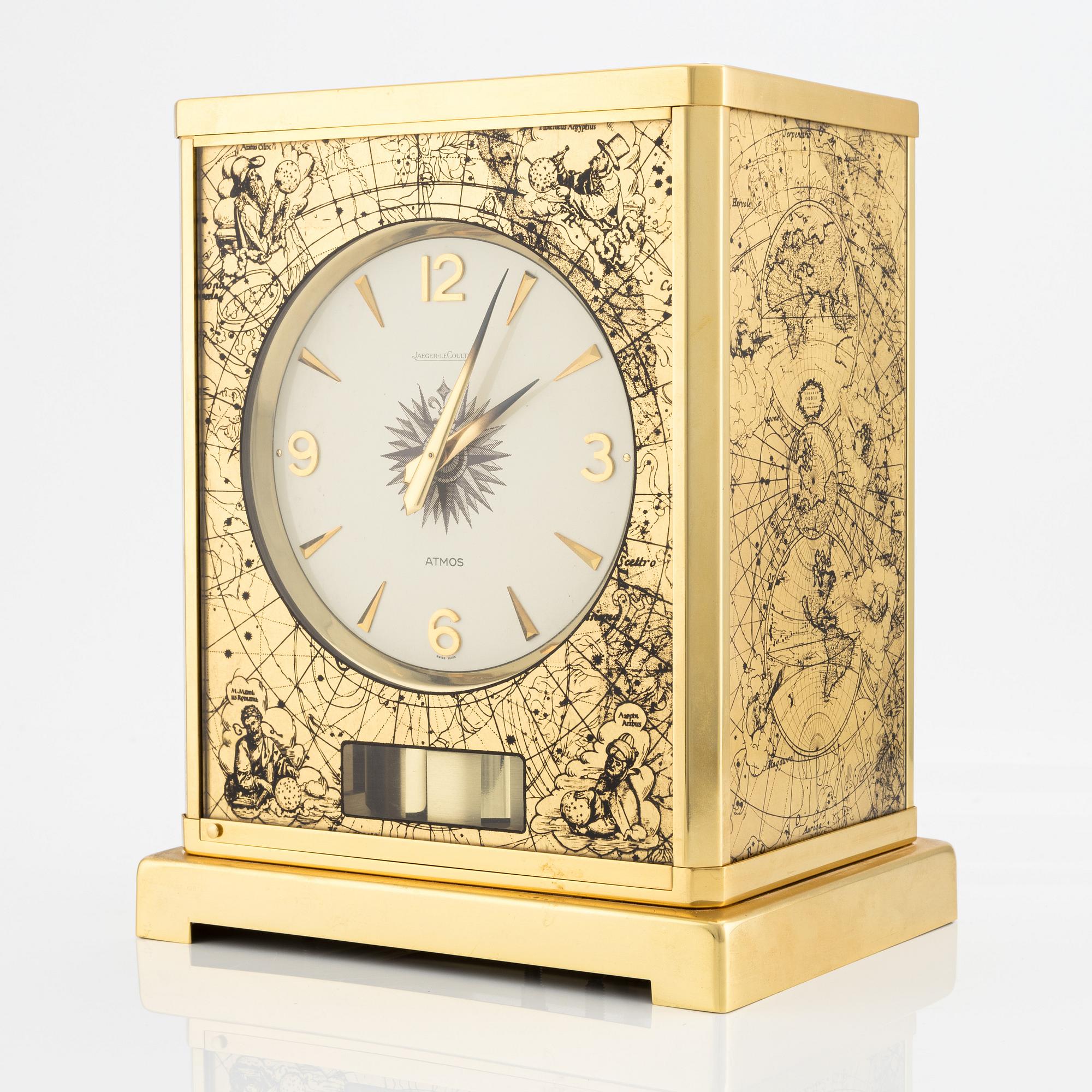 Jaeger-LeCoultre, Atmos, Feuille d'or, Sky Map, ca 1970.