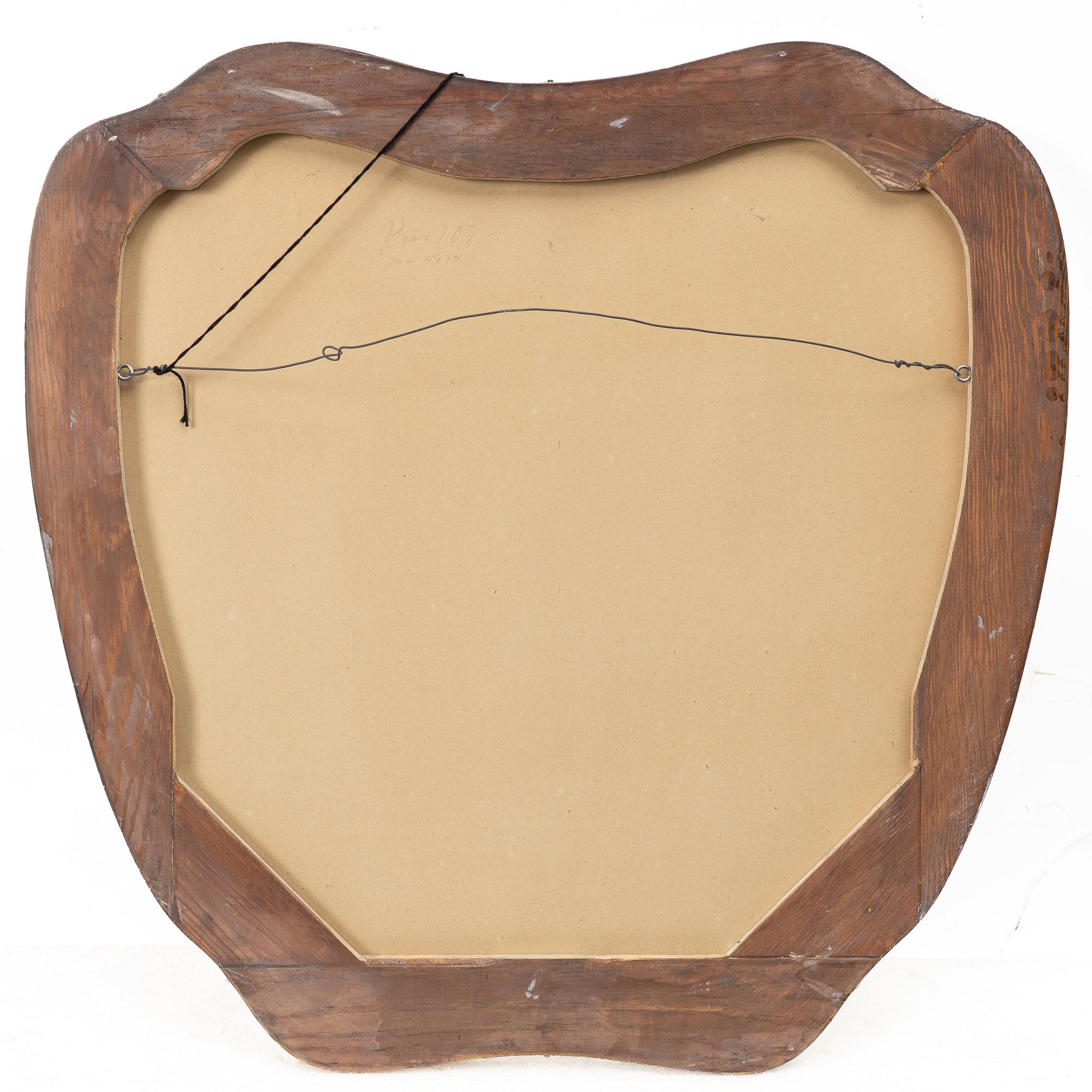 A Swedish Modern mirror, 1940s/50s.