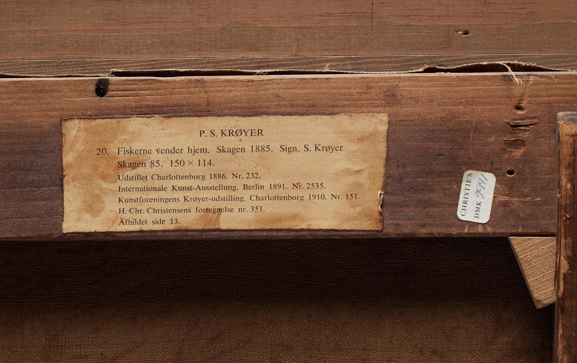 Peder Severin Krøyer, "Fiskerne vender hjem" (The return of the fishermen).