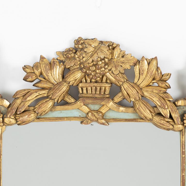 Spegel, Louis XVI, Frankrike, 1700-talets slut.