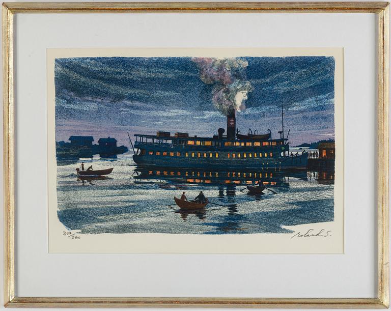 ROLAND SVENSSON, lithograph in colours, signed 307/360.