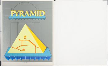 LUCIO DEL PEZZO, 5 st serigrafier i mapp, signerade och numrerade 30/90, 1972.