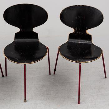 ARNE JACOBSEN, stolar, 4 st, "Myran".