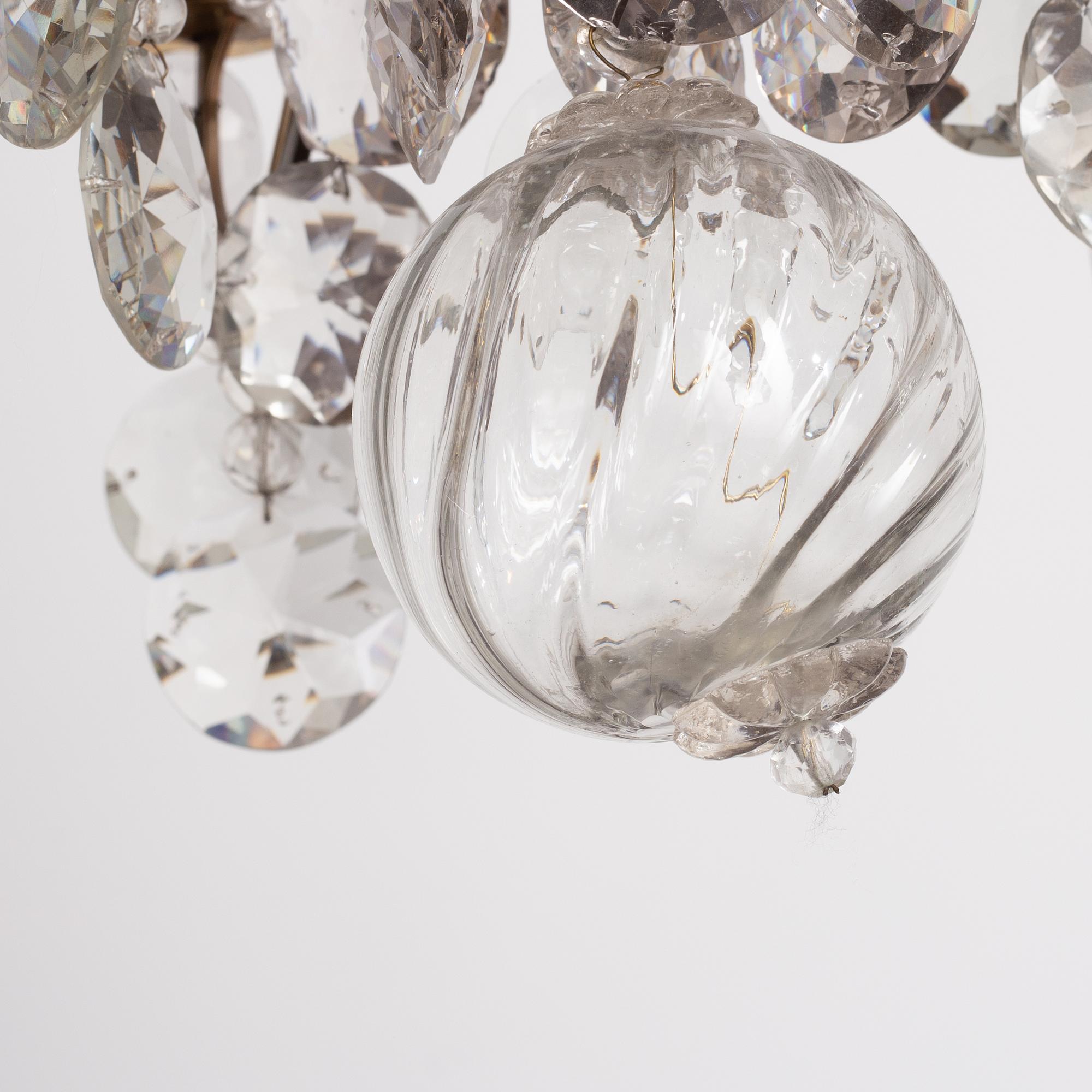 Chandelier, Rococo style, 20th century.