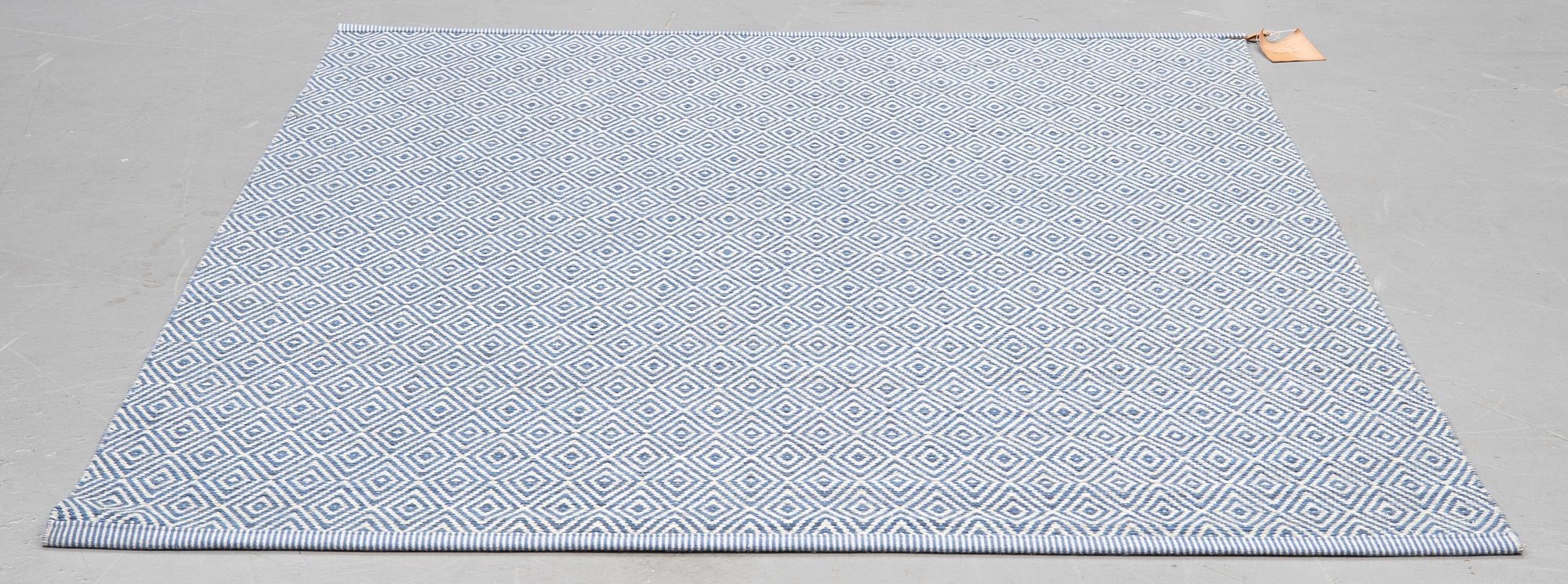 Carpet, flat weave, 'Goose eye XL", Kasthall, ca 223 x 165 cm.