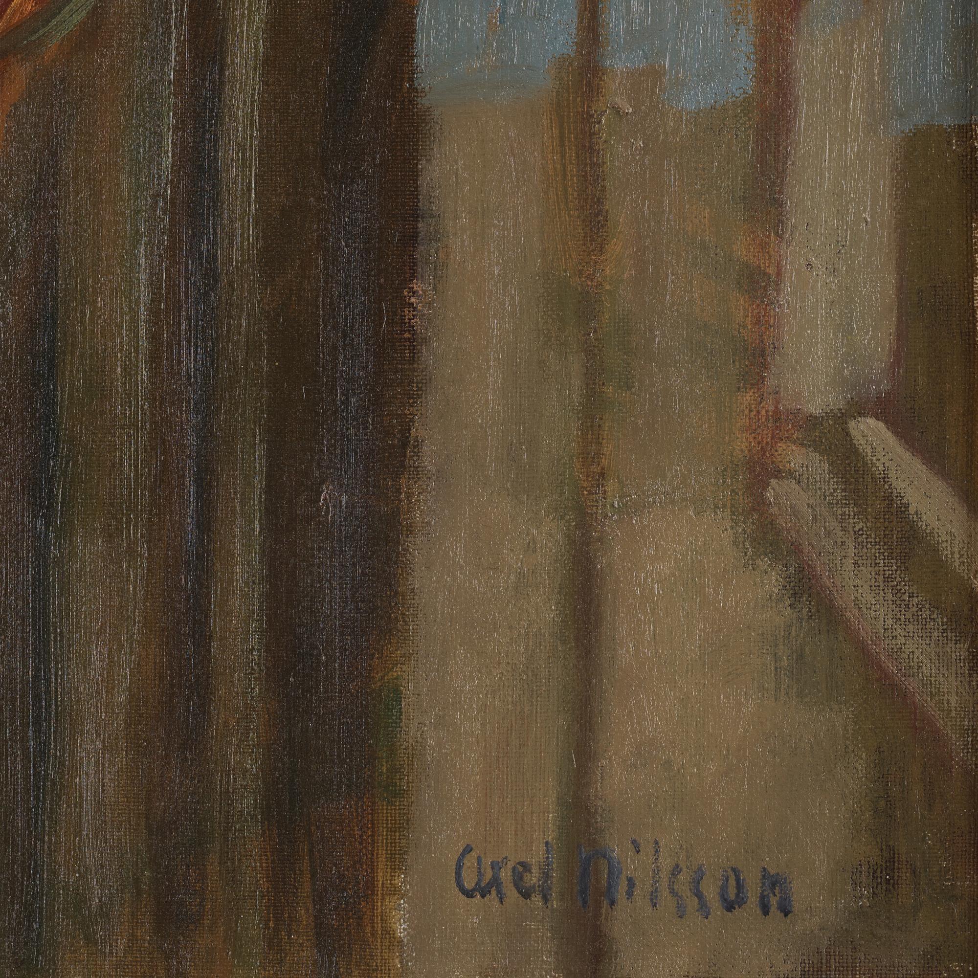 AXEL NILSSON, olja på duk, signerad.