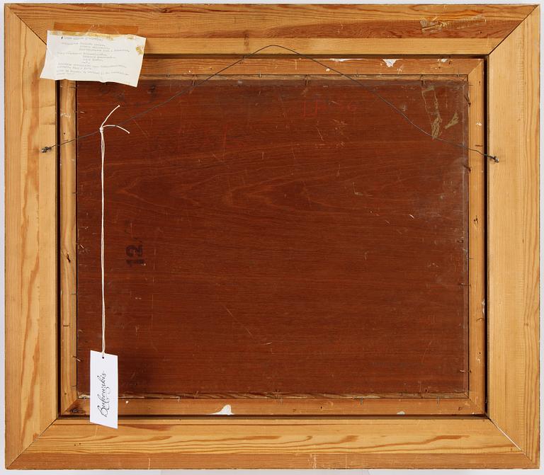 Victor Axelson, olja på pannå, signerad och daterad -29.