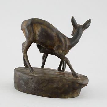 ARVID KNÖPPEL, sculpture, bronze, signed.