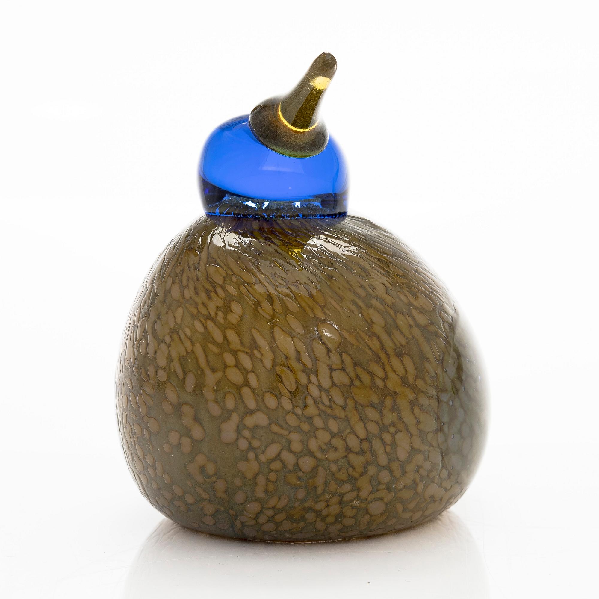 Oiva Toikka, A glass bird 'Plover', signed O. Toikka Nuutajärvi.