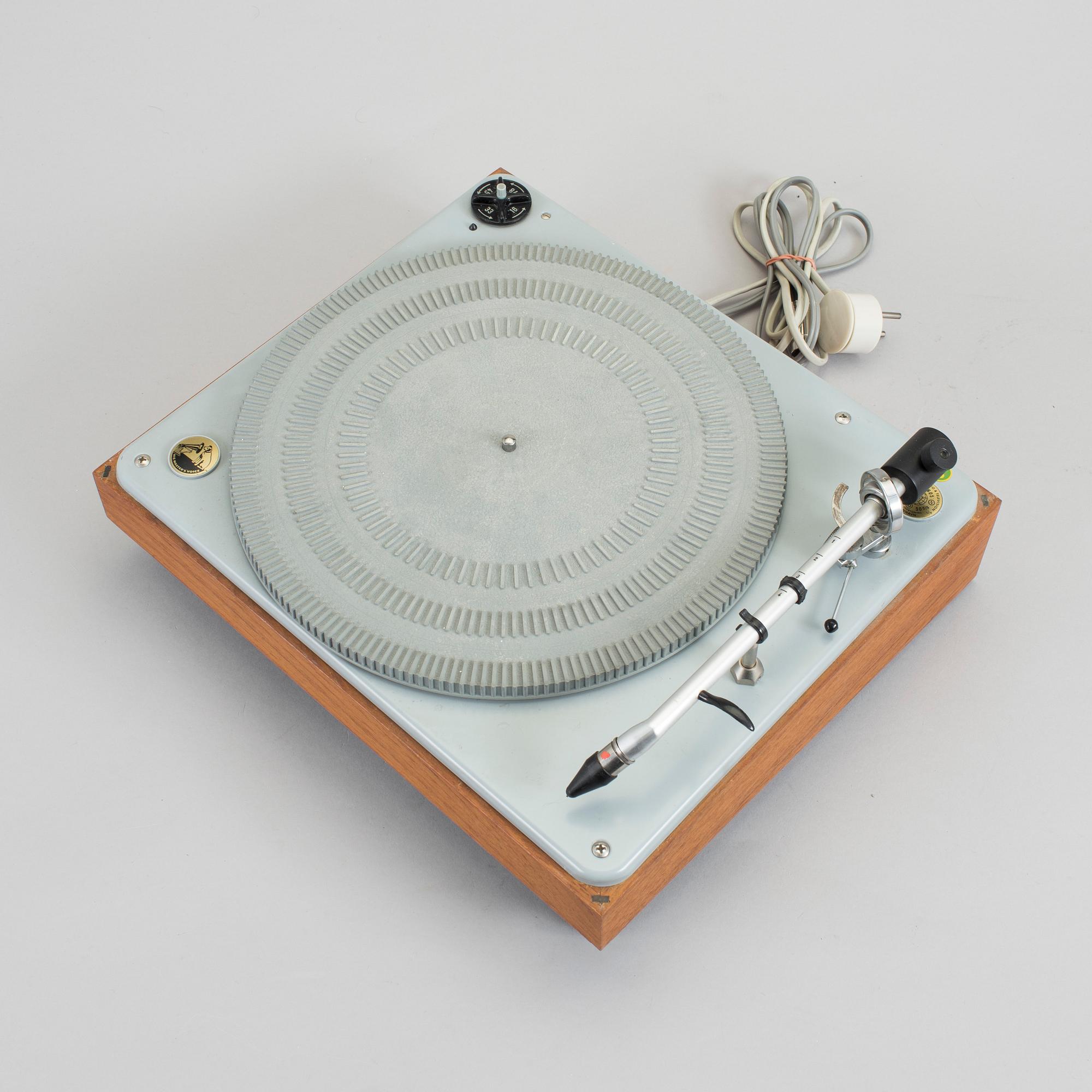 SKIVSPELARE OCH RADIO, His Master´s voice/Bang Olufsen och Conserton, Stockholm, omkring 1960.