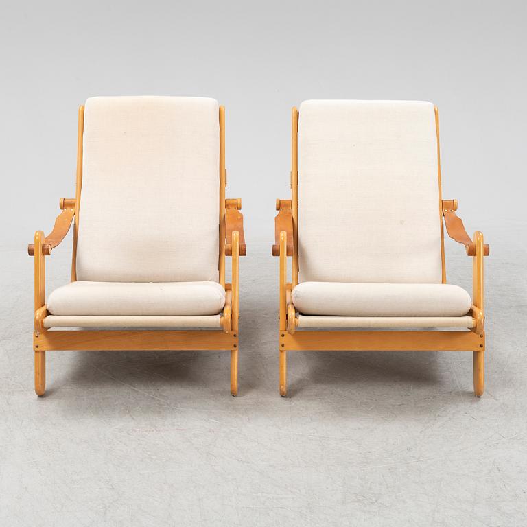 Åke Fribyter, a pair of 'Kongo' lounge chairs from IKEA, 1970's.