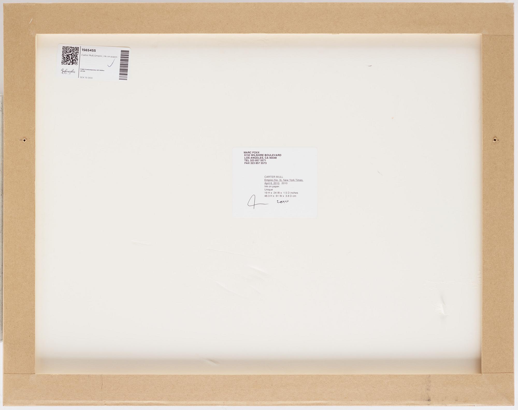 Carter Mull, "Empire (no. 3) New York Times, April 6, 2010".