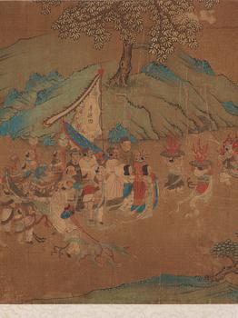 A Chinese album with paintings of Envoys Presenting Tribute  职贡图(Zhigong tu), probably 17thCentury, after an old master.