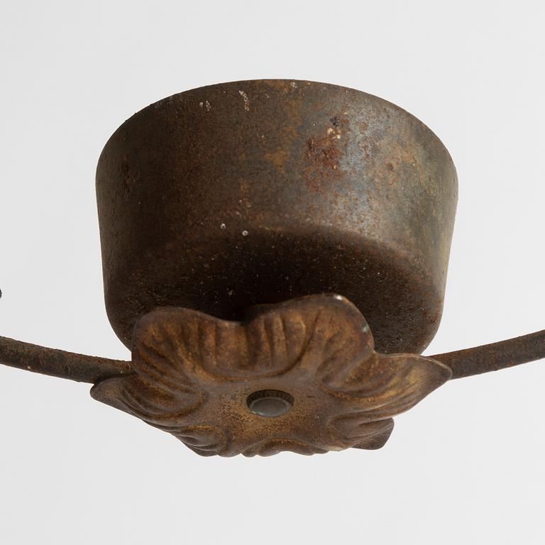 A pair of Swedish Modern ceiling lamps, 1940s.