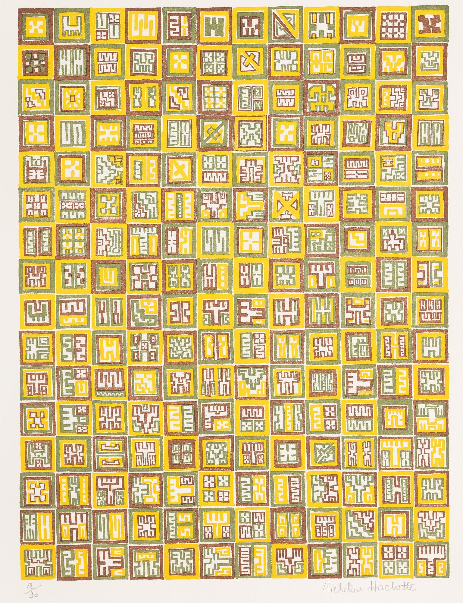 Folder with graphic prints by various artists "Les Hypergraphies".