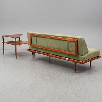 PETER HVIDT & ORLA MØLGAARD NIELSEN, soffa och bord, "Minerva", France & Son, Danmark, 1950-/1960-tal.