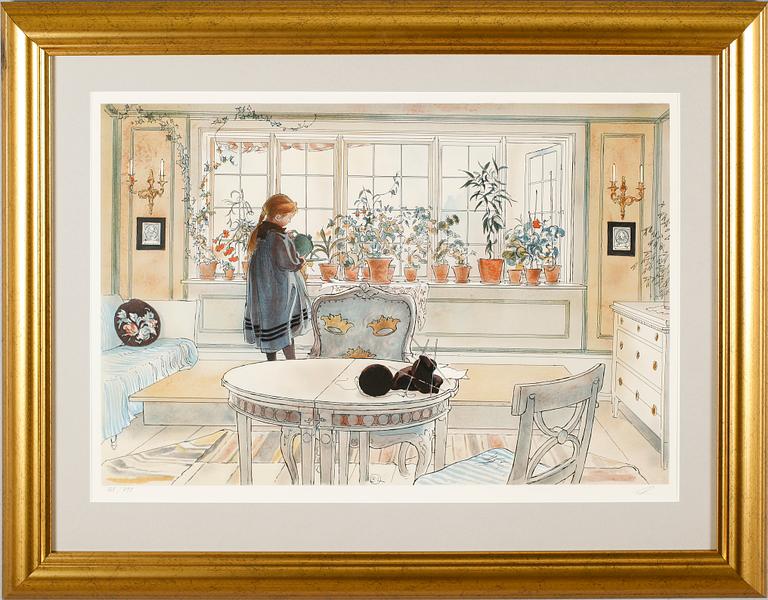 CARL LARSSON, efter, färglitografi, utgivare SWEB ART, signerad editoren och numrerad 565/790.