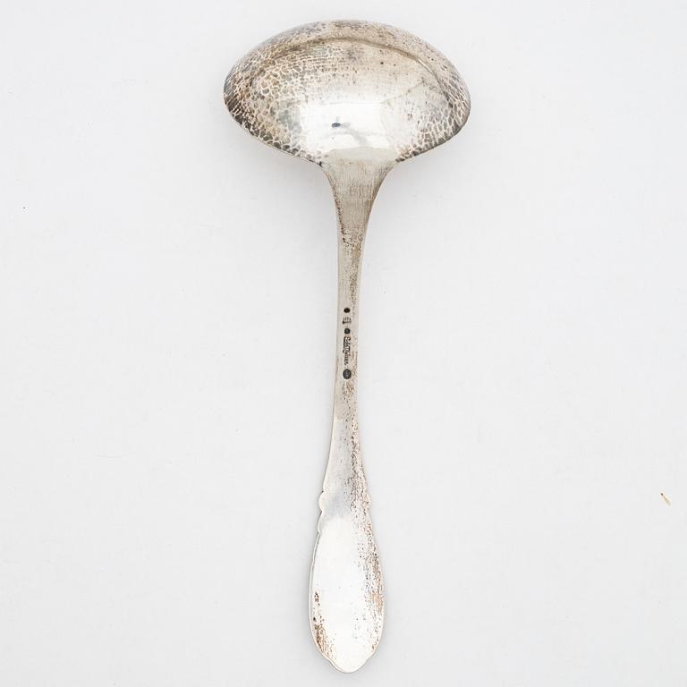 Evald Nielsen, an art nouveau silver soup ladle, Copenhagen, Denmark 1921.