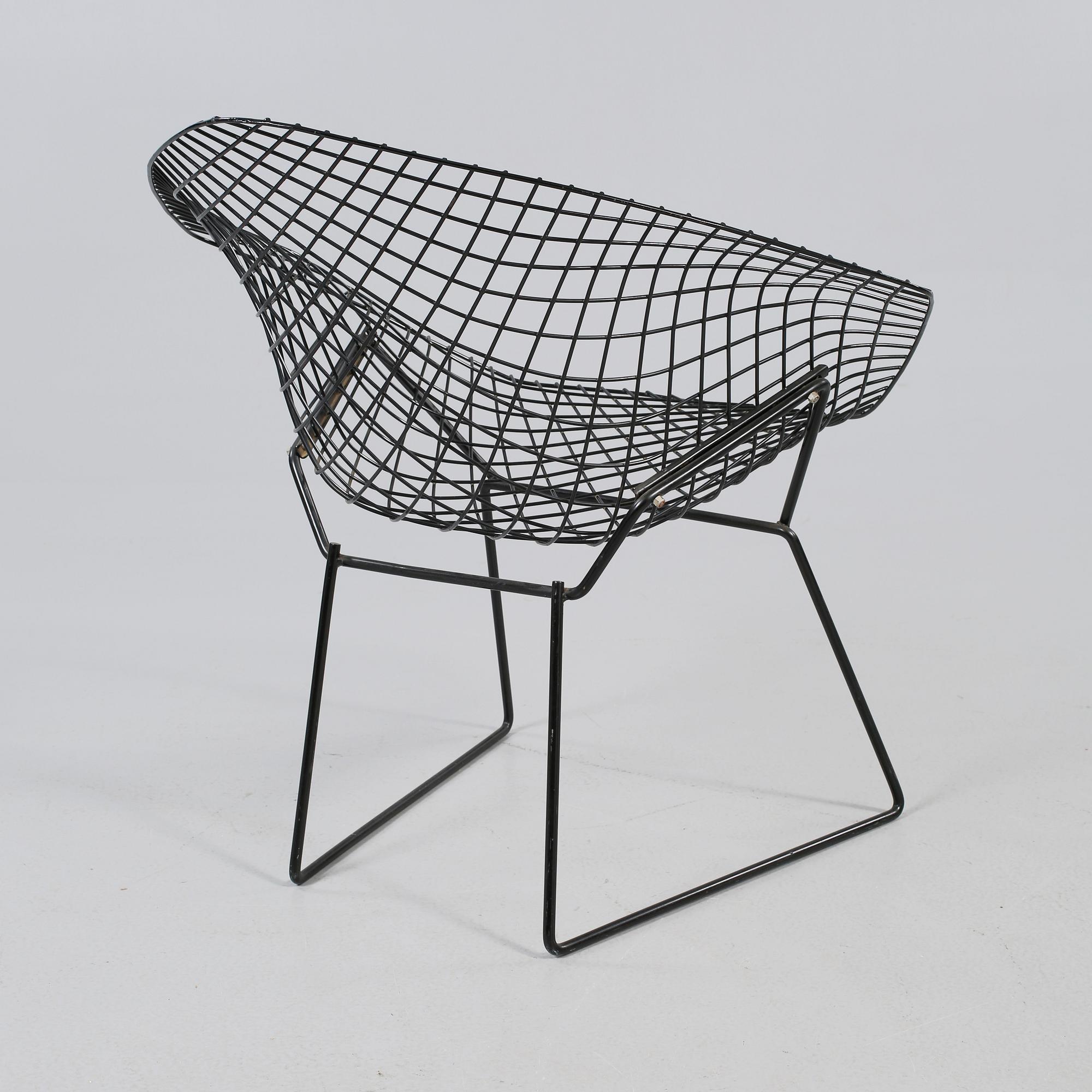 FÅTÖLJ, "Diamond Chair", Harry Bertoia, 1900-talets andra hälft.