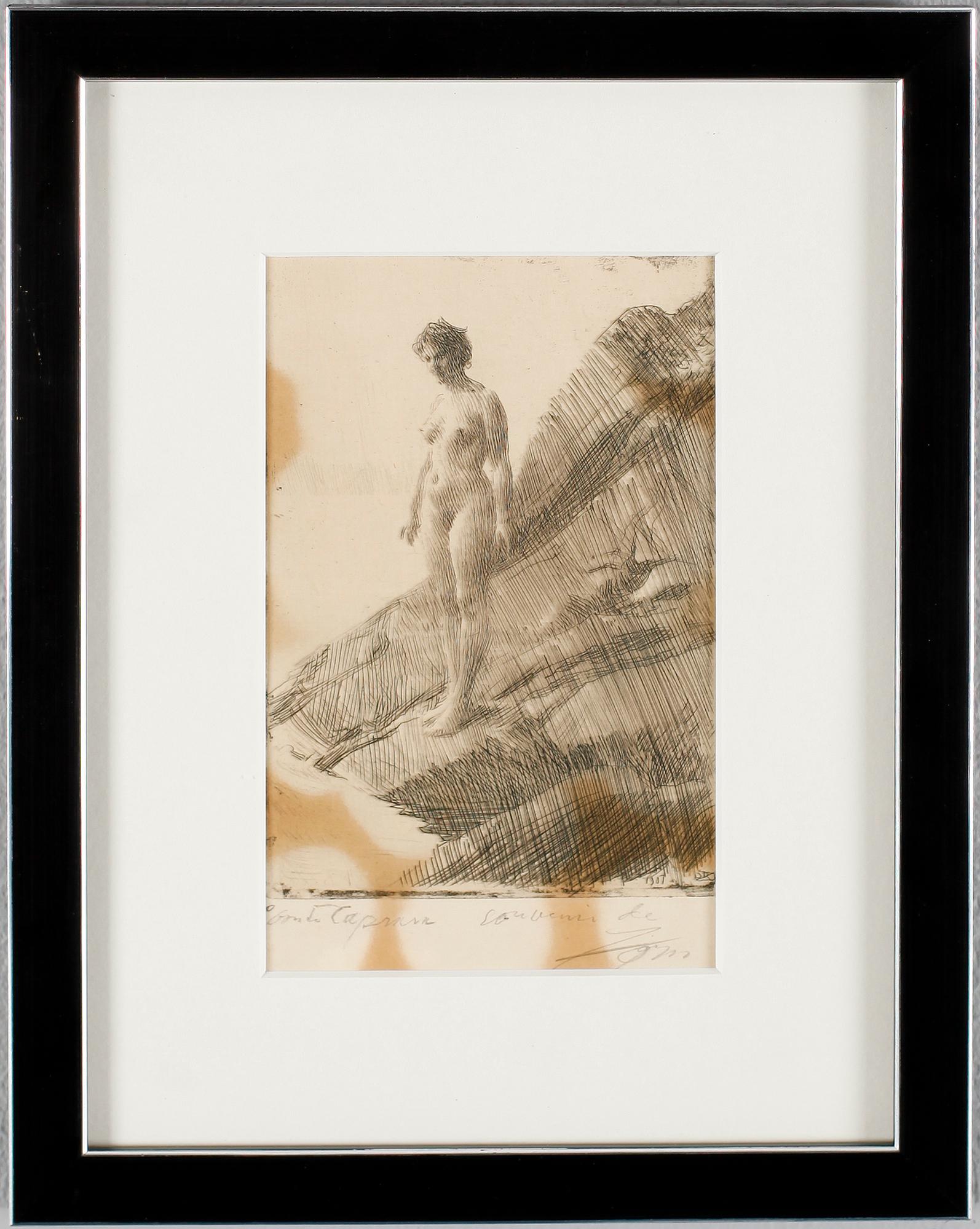 ANDERS ZORN, etsning, signerad.