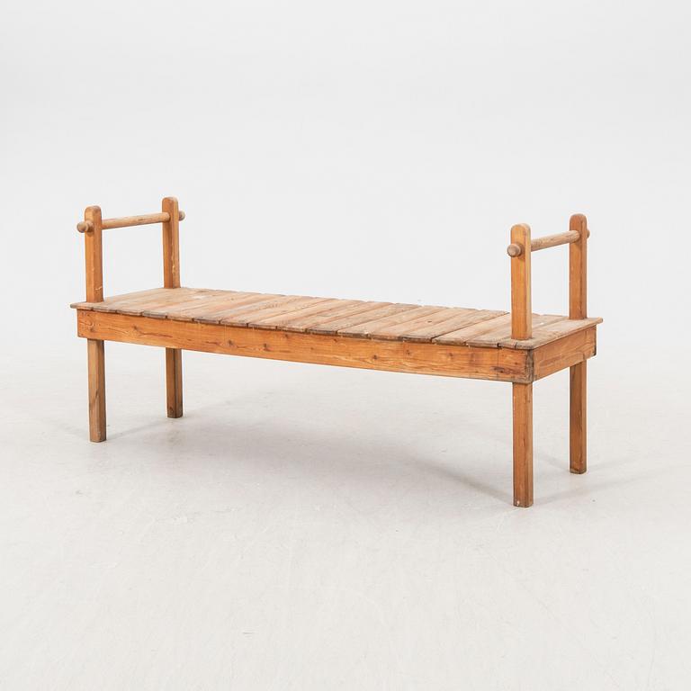 A 1960/70s pine bench.