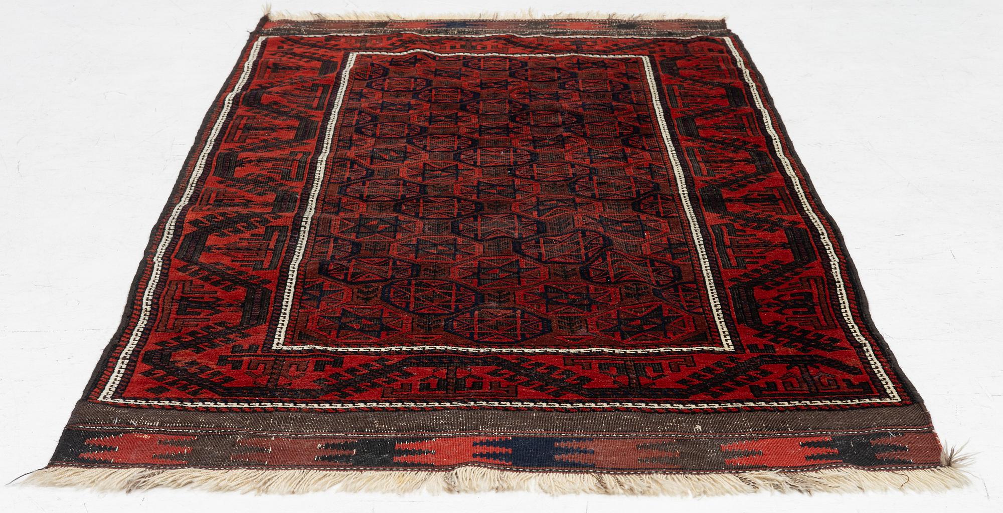 Matta, antik, Beludj, ca 200 x 103-06 cm.