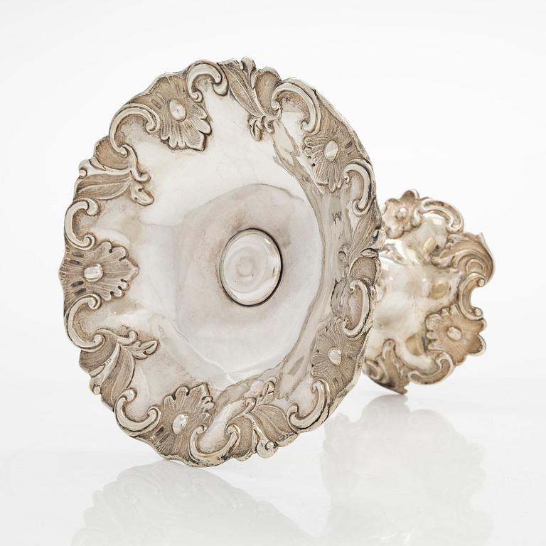 Uppsatsskål, silver, Sverige, 1852.