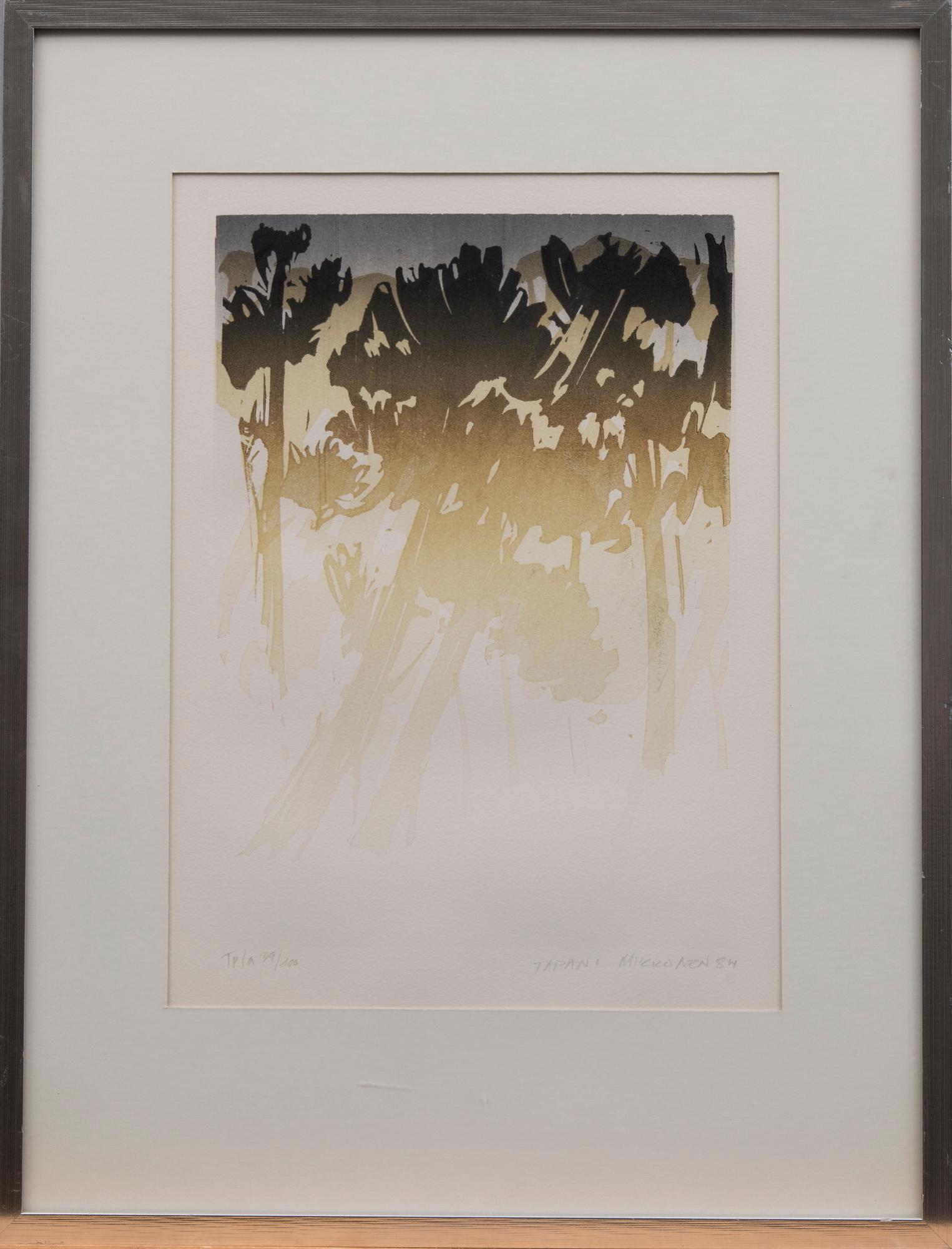 TAPANI MIKKONEN, litografi, signerad och daterad -84, numrerad Tpl'a 39/100.