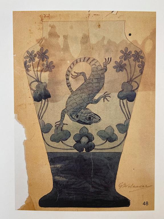 Greta Welander, a cameo glass vase, Reijmyre 1914, no. 368.