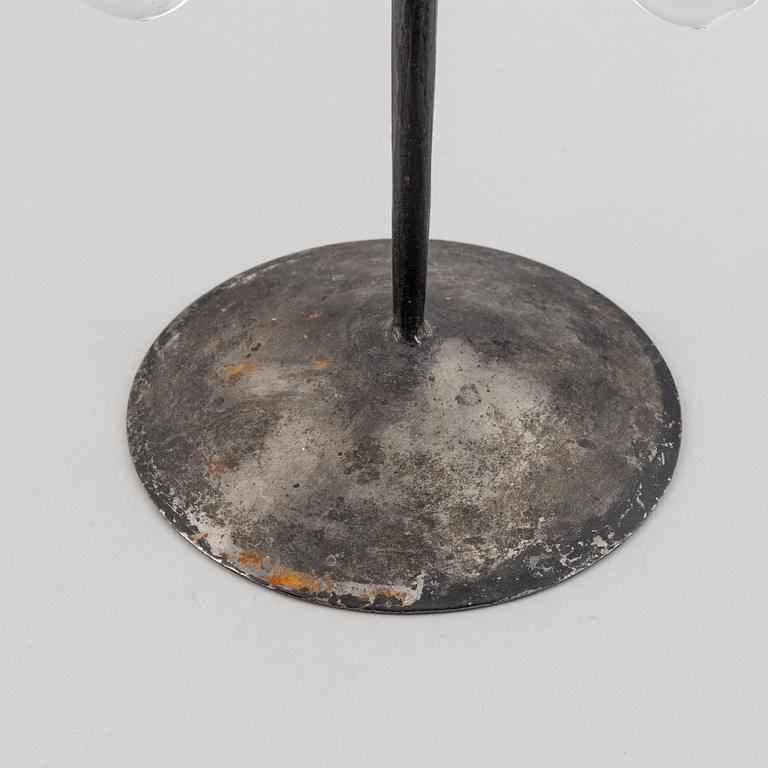 Erik Höglund, a cast iron candle holder, Boda, second half of the 20th century.