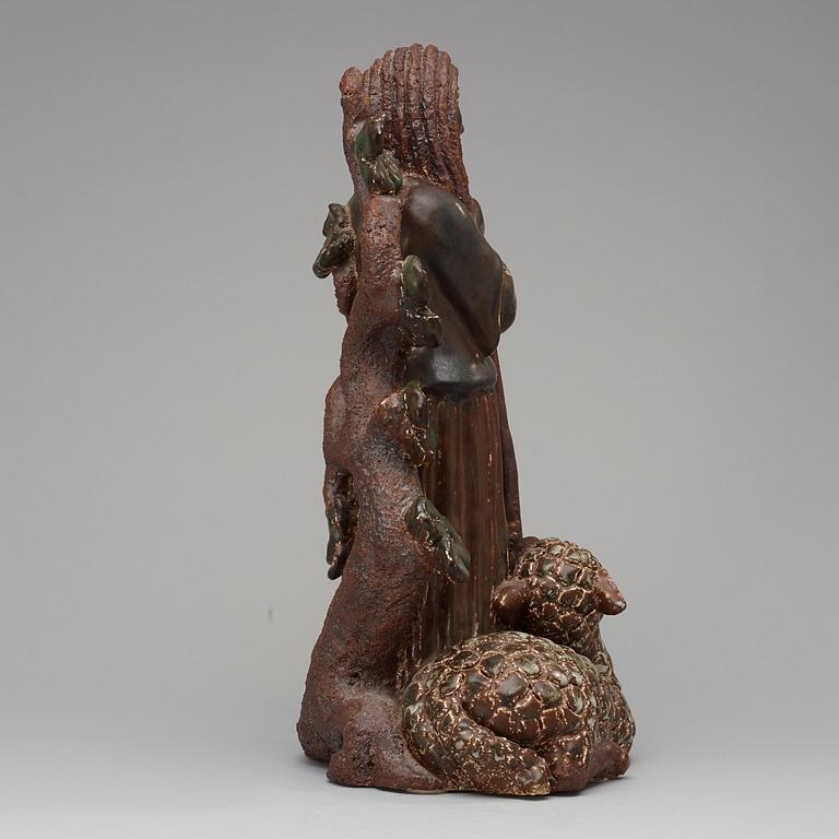 GUNNAR NYLUND, skulptur, Rörstrand 1930-tal, unik.