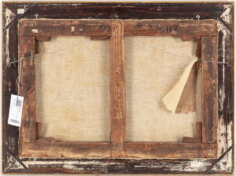 CLAUDE JOSEPH VERNET, efter. Påmålat tryck fäst på pannå 48 x 68 cm.