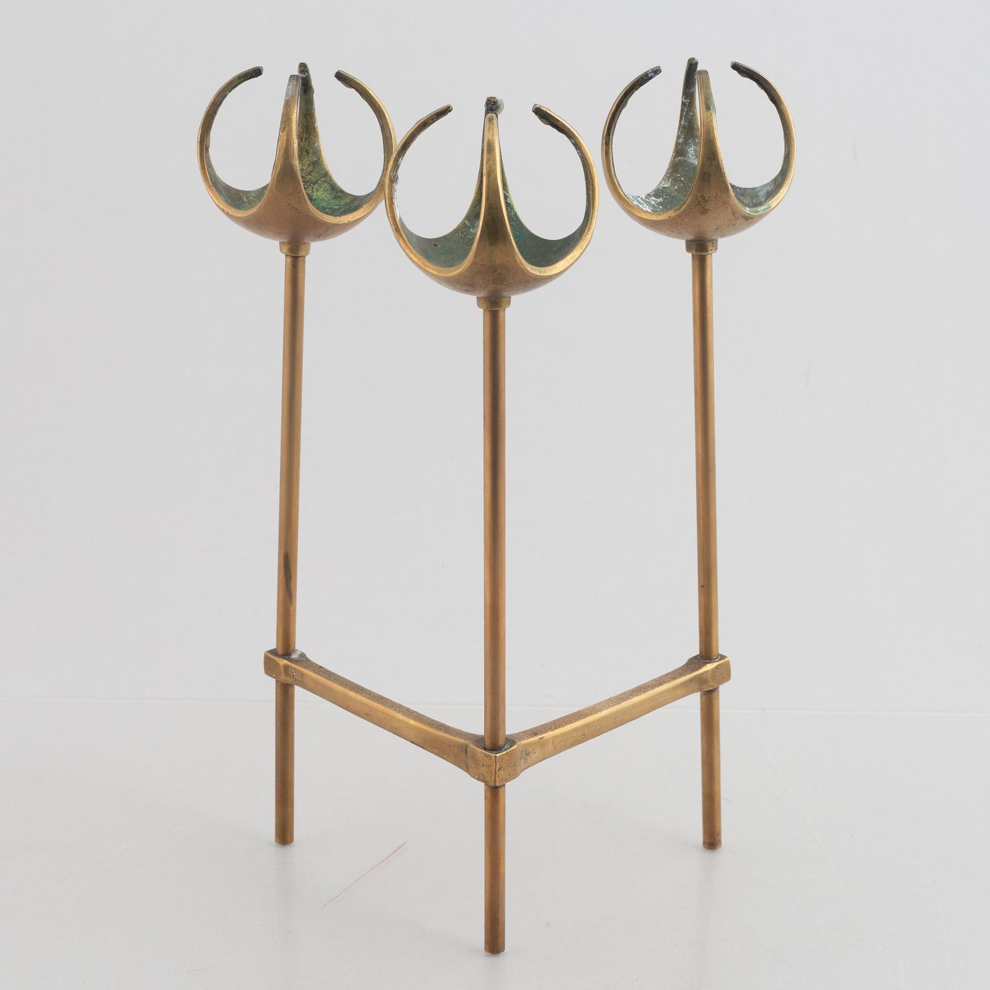 Olof Barve, candlestick, second half of the 20th century.
