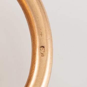 IWC, pocket watch, hunter, 14K gold, 52 mm.